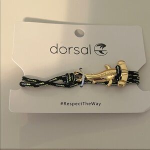 Dorsal Bracelet with Gold Shark Charm